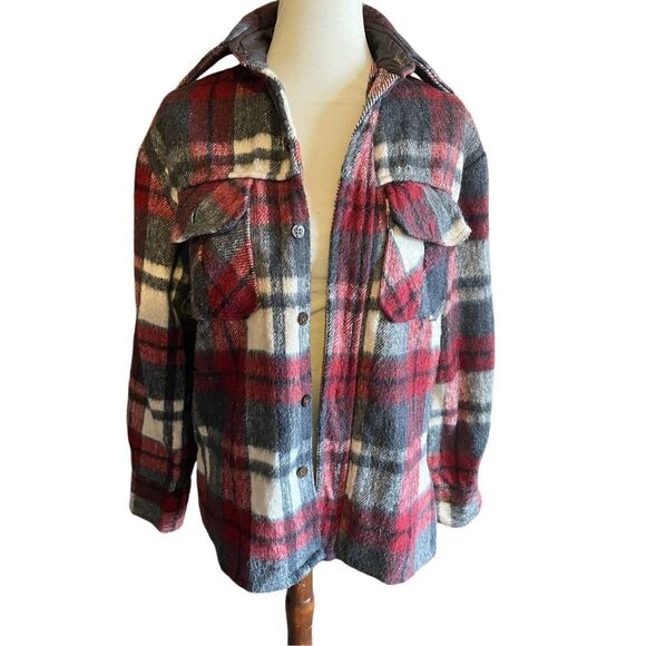 Lord James Mens Plaid Button Down Wool Blend Flannel Shirt S-Vintage…Very RARE! - Picture 12 of 13